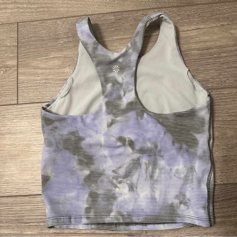 Athleta Girl Blue Gray Tie-Dye Sleeveles Sports Bra Top Sz XL - Picture 2 of 5